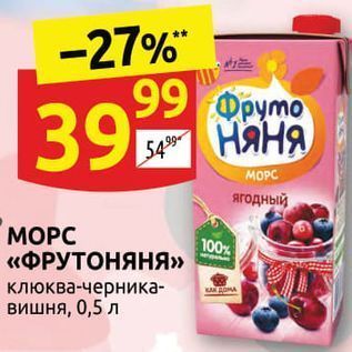 Акция - MOPC «ФРУТОНЯНЯ»