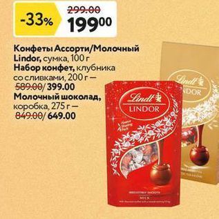 Акция - Конфеты Ассорти/Молочный Lindor