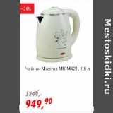 Магазин:Глобус,Скидка:Чайник Maxima MK-M421 1,5 л