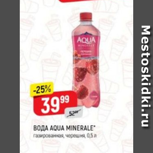 Акция - Вода Aqua Minerale