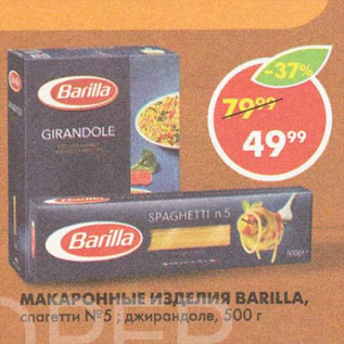 Акция - Макаронные изделия Barilla