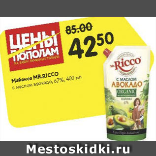 Акция - Майонез Mr.Ricco 67%