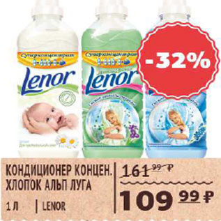 Акция - Кондиционер концен. Lenor