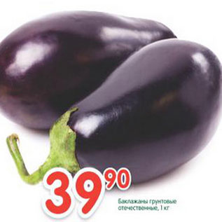 Акция - Баклажаны грунтовые