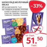 Магазин:Selgros,Скидка:ШОКОЛАД МОЛОЧНЫЙ
MILKA