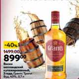 Магазин:Окей,Скидка:Виски
шотландский
купажированный,
3 года
,Грантс Трипл
Вуд,40%, 0,7 л