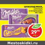 Магазин:Пятёрочка,Скидка:ШОКОЛАД MILKA