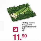 Магазин:Оливье,Скидка:Набор зелени В подложке (укроп/петрушка/лук)