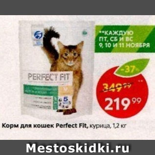 Акция - Корм для кошек Perfect Fit