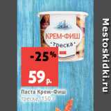 Магазин:Виктория,Скидка:Паста Крем-Фиш
треска, 150 г
