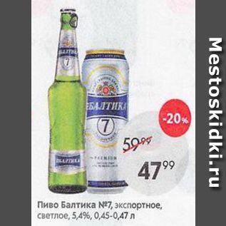 Акция - Пиво Балтика