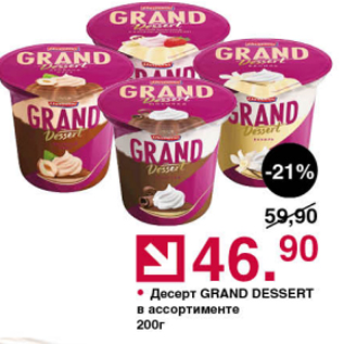 Акция - Десерт Grand Dessert