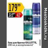 Карусель Акции - Гель для бритья GILLETTE