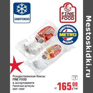 Акция - Рождественские Кексы FINE FOOD