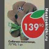 Магазин:Пятёрочка,Скидка:Собачка полотенце 70*90 