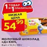 Дикси Акции - Молочный шоколад «Д» KIDS