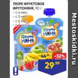 Магазин:Лента,Скидка:ПЮРЕ ФРУКТОВОЕ
ФРУТОНЯНЯ, 90 г:
- с 4 мес.
- с 5 мес.
- с 6 мес.
- с 7 мес.