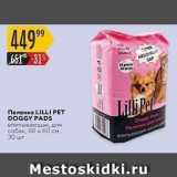 Карусель Акции - Пеленка LILLI PET DOGGY PADS 