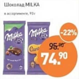 Акция - Шоколад Milka