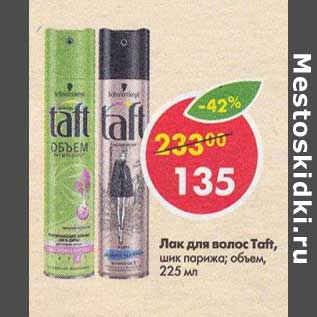 Акция - Лак для волос Taft