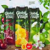 Магазин:Пятёрочка,Скидка:Соки и нектары Global Village