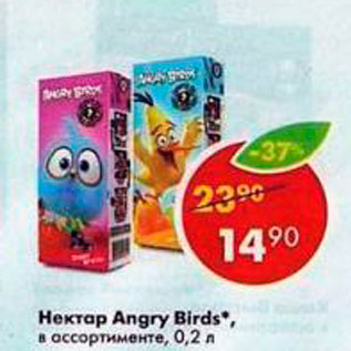 Акция - Нектар Angry Birds