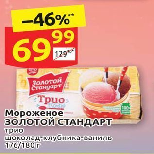 Акция - Мороженое ЗОЛОТОЙ СТАНДАРТ