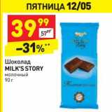 Дикси Акции - Шоколад Milk's Story 