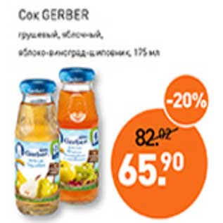 Акция - Сок Gerber