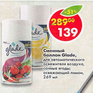 Акция - Сменный баллон Glade