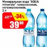 Магазин:Авоська,Скидка:минеральная вода Aqua minerale газ. н/г