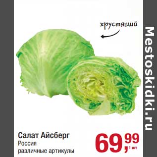 Акция - Салат Айсберг