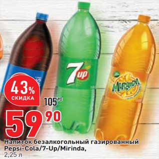 Акция - Напиток безалкогольный газированный Pepsi -Cola / 7 Up /Mirinda