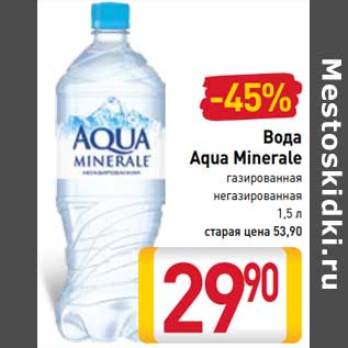 Акция - Вода Aqua Minerale