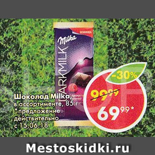 Акция - Шоколад Milka