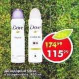 Магазин:Пятёрочка,Скидка:Дезодорант Dove