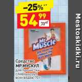 Магазин:Дикси,Скидка:Средство
МР.МУСКУЛ
для прочистки
сливных труб
всех видов