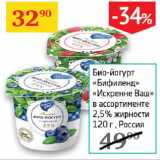 Седьмой континент Акции - Био-йогурт Бифленд Искренне Ваш 2,5%