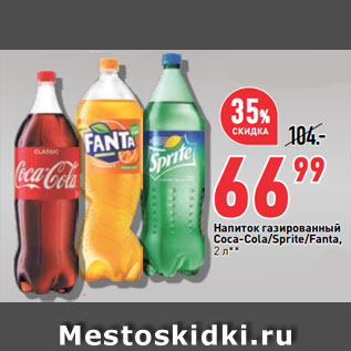 Акция - Напиток газированный Coca-Cola/Sprite/Fanta