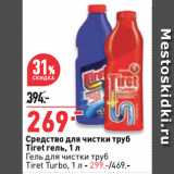 Магазин:Окей,Скидка:Средство для чистки труб
Tiret гель