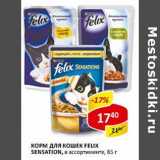 Магазин:Верный,Скидка:Корм для кошек Felix Sensation