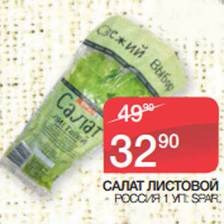 Акция - САЛАТ ЛИСТОВОЙ РОССИЯ 1 УП. SPAR