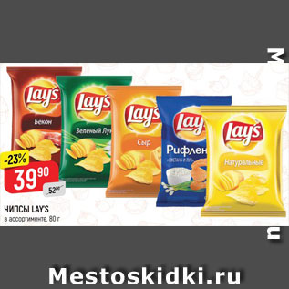 Акция - Чипсы Lays