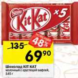 Магазин:Перекрёсток,Скидка:Шоколад Kit Kat