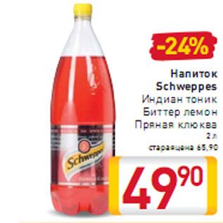 Акция - Напиток Schweppes