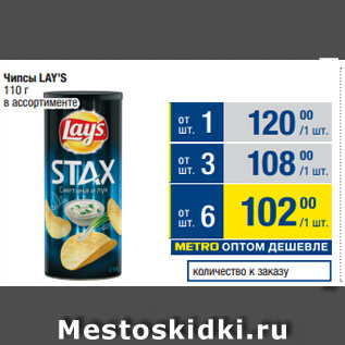 Акция - Чипсы LAY’S