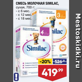 Акция - Смесь Similac