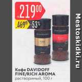 Карусель Акции - Кофе Davidoff