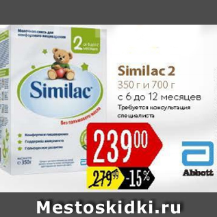 Акция - Смесь Similac 2