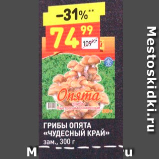 Акция - ГРИБЫ ОПЯТА «ЧУДЕСНЫЙ КРАЙ» зам., 300 г